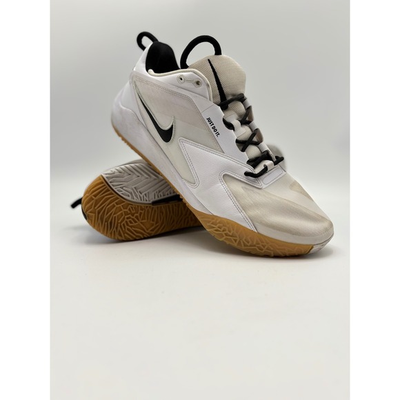 Nike Other - Nike Air Zoom Hyperace 3 Mens 13 White Black Gum Volleyball Shoes FQ7074-101